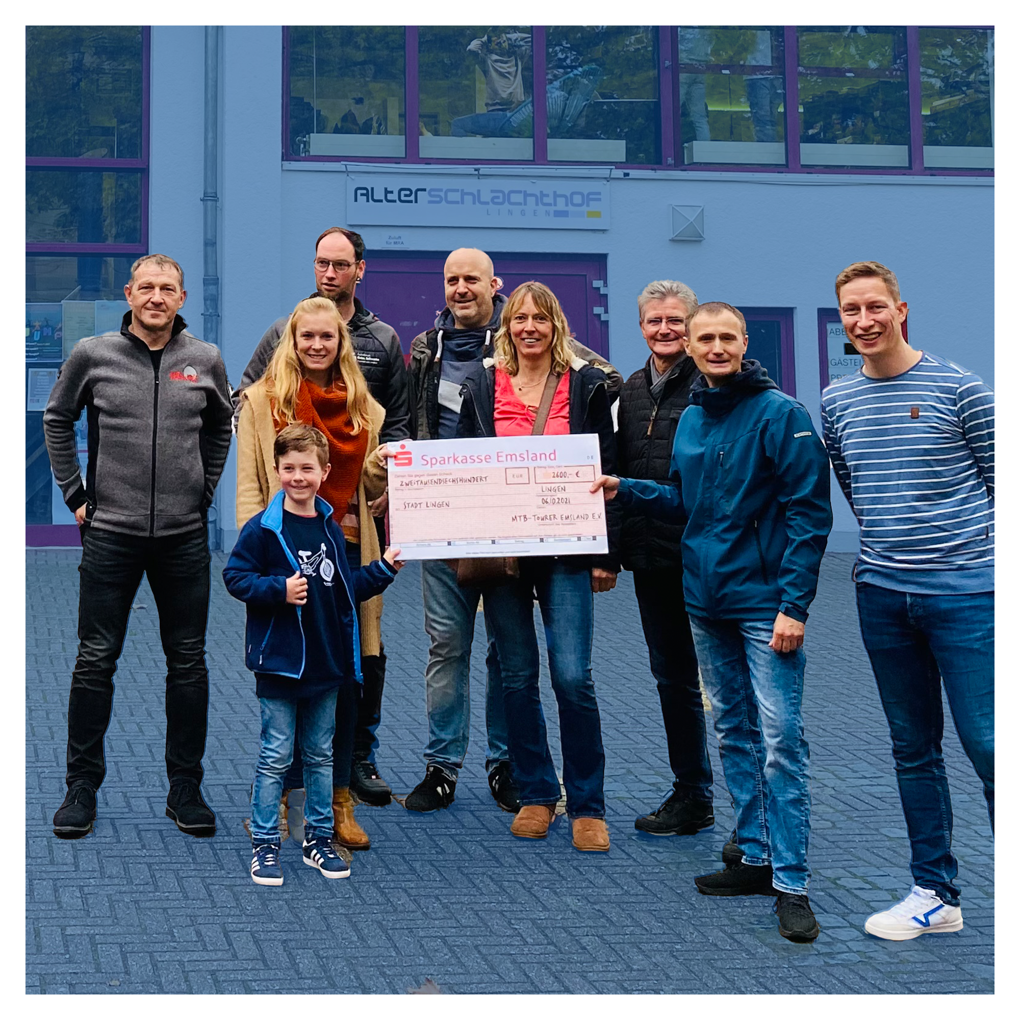 Übergabe der Spenden Summe